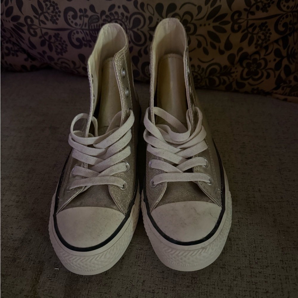 Converse High-Top Sneakers - Gold